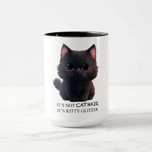 Caneca Gato preto fofo (Centro)