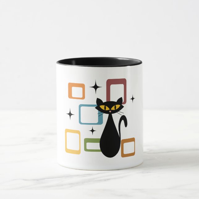 Caneca gato preto meio século (Centro)