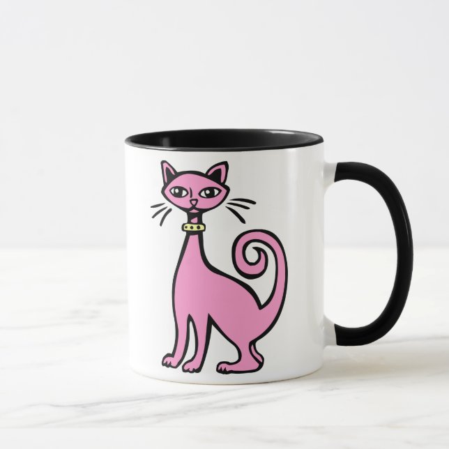 Caneca Gato Retroativo - Personalizado (Direita)