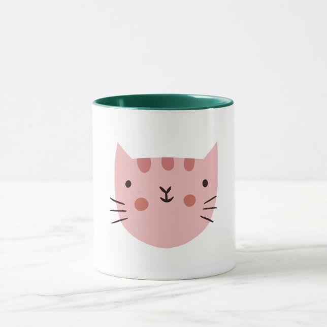 Caneca Gato Rosa, Bonito Engraçado (Centro)