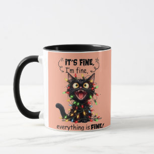 Caneca Gato Sarcástico Divertido Colegas de Trabalho M