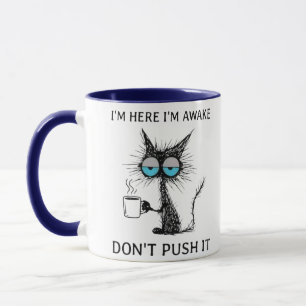 Caneca Gato Sarcástico Divertido Colegas de Trabalho M