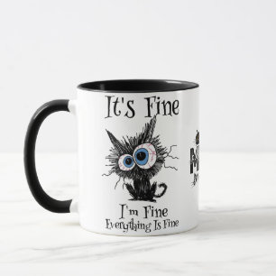 Caneca Gato Sarcástico Divertido Colegas de Trabalho M