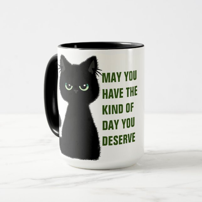 Caneca Gato Sarcástico Humor Café Tea Cocoa M (Frente Esquerda)
