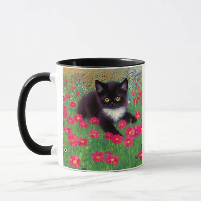 Caneca Gato Smoking de Gustav Klimt (Esquerda)