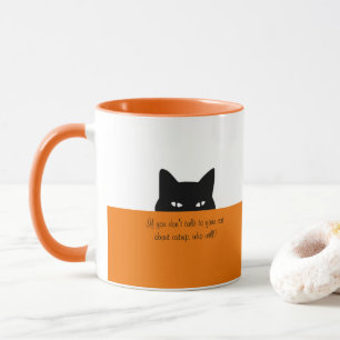 Caneca Gato Sneaky Fale com seu Laranja Gato