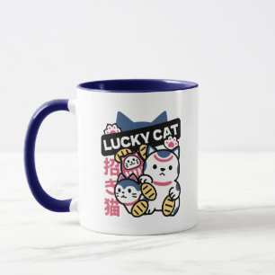 Caneca Gato Sortudo Maneki Neko – Gato da Sorte Japonês