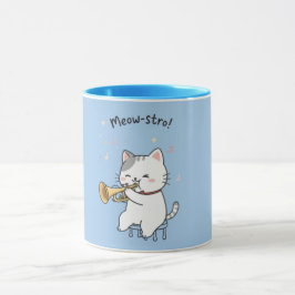 Caneca Gato Trombeta Engraçado – Jazz Felino Fofo