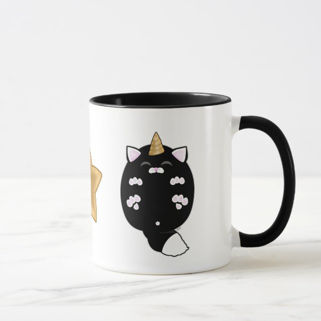 Caneca Gato Unicórnio Kawaii (Direita)