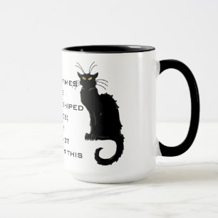 Caneca Gatos adorados como deuses; Não esqueceram