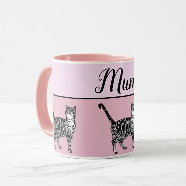 Caneca Gatos Brancos Brancos Bebês Gatos Mãe de Arte Quim (Frente Esquerda)