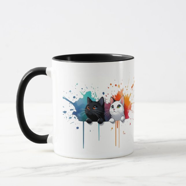 Caneca Gatos Color Splash (Esquerda)