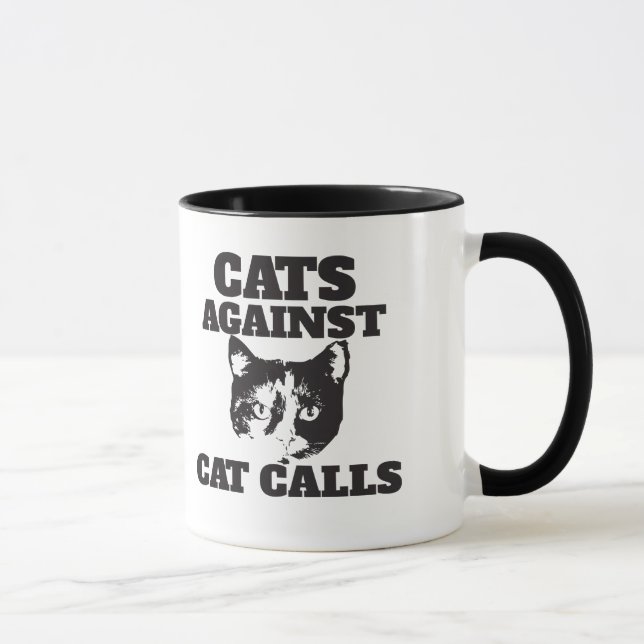 Caneca Gatos contra chamadas de gatos (Direita)