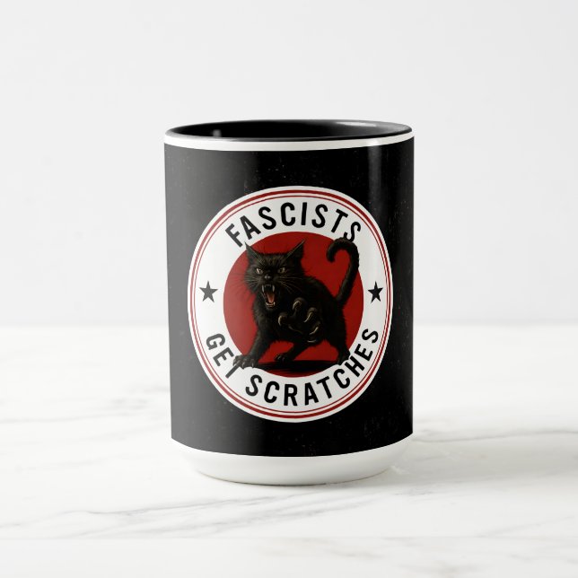 Caneca Gatos Contra Fascistas (Centro)
