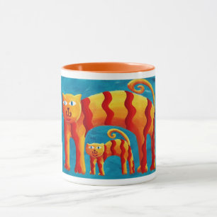 Caneca Gatos Curvos
