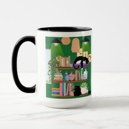 Caneca Gatos da livraria