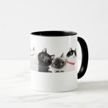 Gatos De Aquarela Gatinhos Mugs