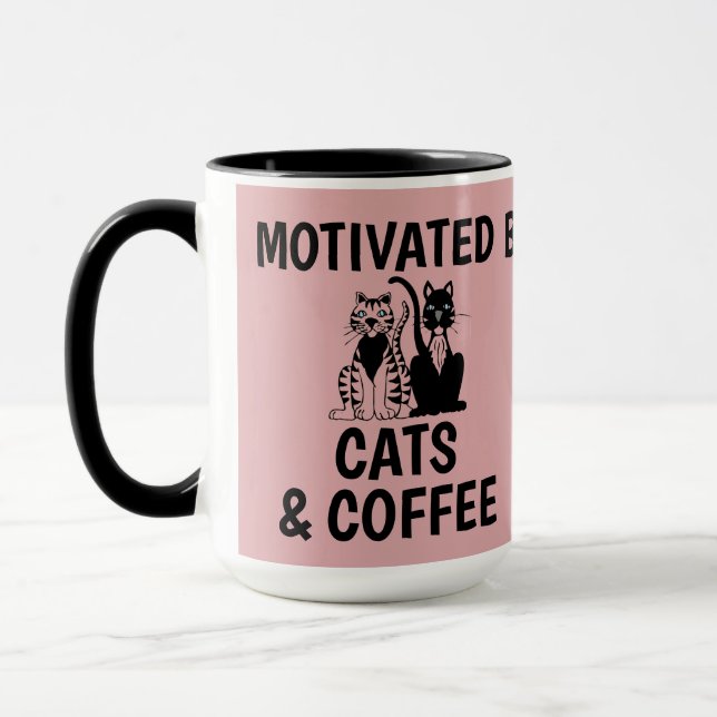 CANECA GATOS DE CAFÉ ENGRAÇADO E DE CAFÉ ENORME (Esquerda)