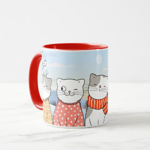 Caneca Gatos de inverno