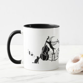 Caneca Gatos de Jazz | Bass Duplo | Café Mug