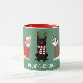 Caneca Gatos de Natal