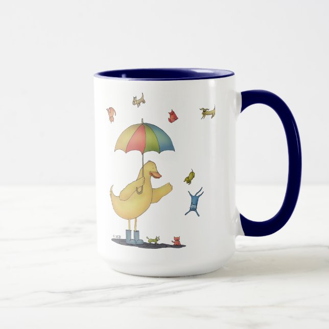 Caneca Gatos e Cães Chovendo (Direita)