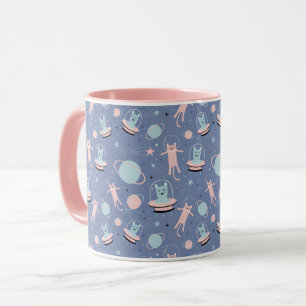 Caneca Gatos Espaciais Fofos