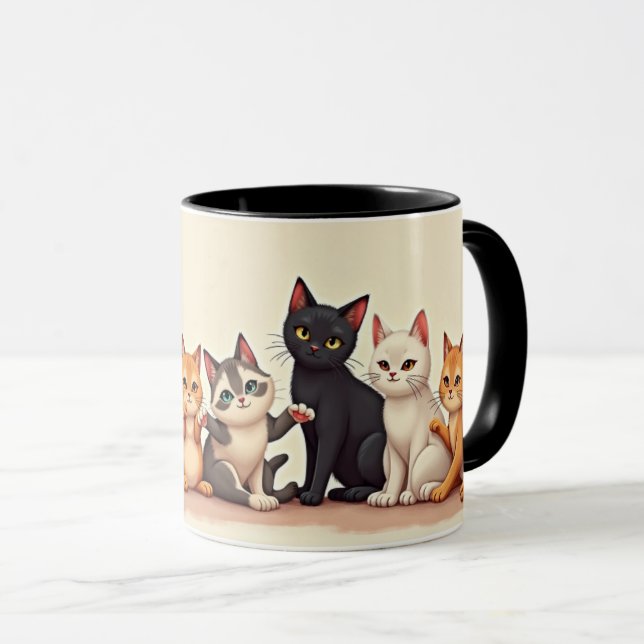 Caneca Gatos Fofos (Frente Esquerda)