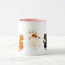 Caneca Gatos Musicais