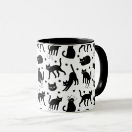 Caneca Gatos Pretos