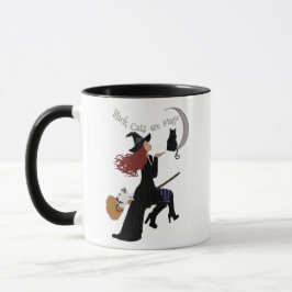 Caneca Gatos Pretos são Magos - Dois Tons