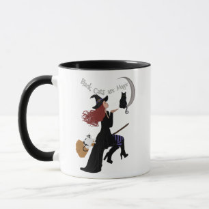 Caneca Gatos Pretos são Magos - Dois Tons