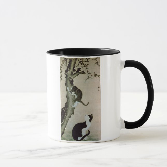 Caneca Gatos, século XVII (tinta na seda) (Direita)