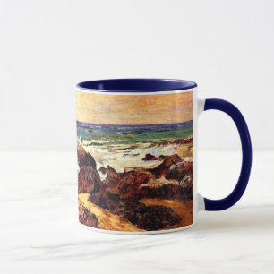 Caneca Gauguin - Rocks and Sea, 1886, pintura