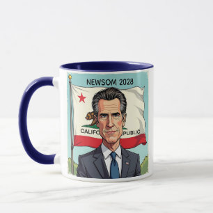 Caneca Gavin Newsom para Presidente Político