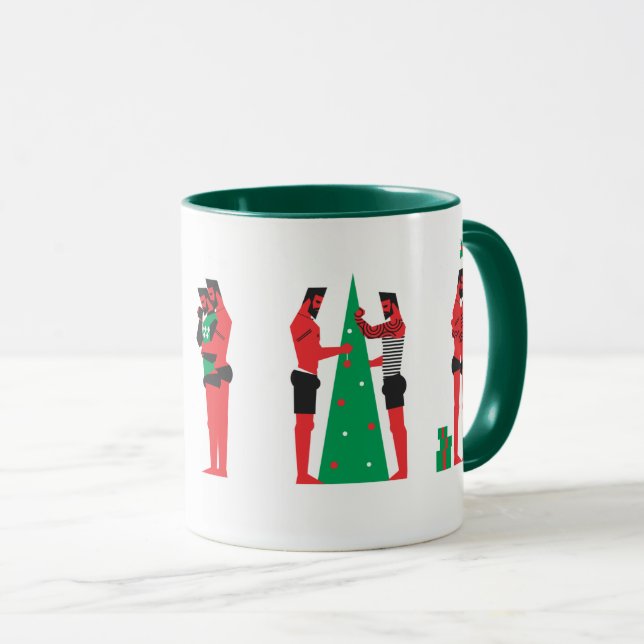 Caneca Gay de Natal Feliz (Frente Esquerda)