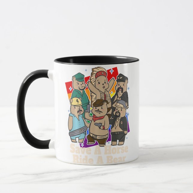 Caneca gay ursos salvam cavalo um mês de orgulho lgbt de  (Esquerda)