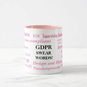 Caneca GDPR juram a piada engraçada da conformidade das