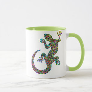 Caneca Geck Gecko Psychedelic Design Mug