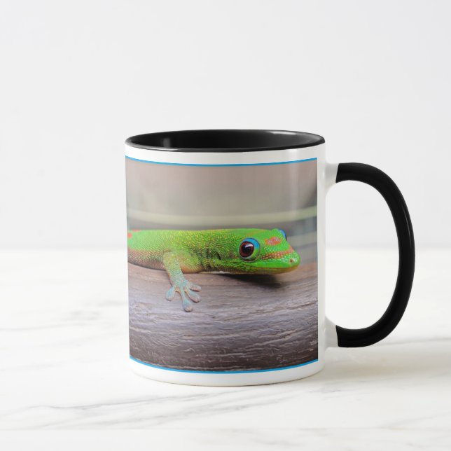 Caneca Geco do dia da poeira Dourado (Direita)