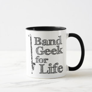 Caneca Geek da banda do clarinete baixo