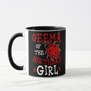 Caneca Geema Da Menina Do Aniversário Ladybug Festa De An