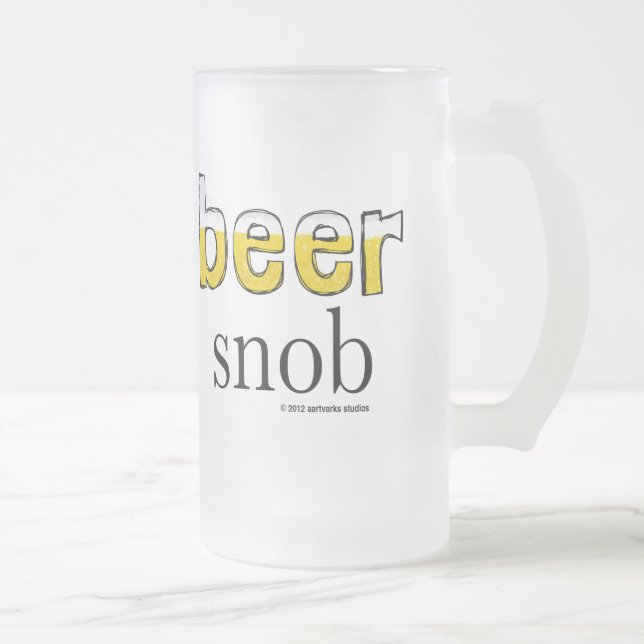 Caneca gelado do snobe da cerveja (Direita)