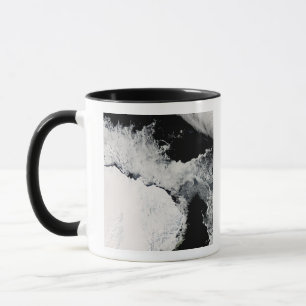 Caneca Gelo marinho no oceano do sul