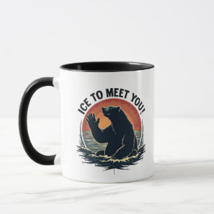 Caneca Gelo Para Encontrar Seu Presente De Natal De Urso