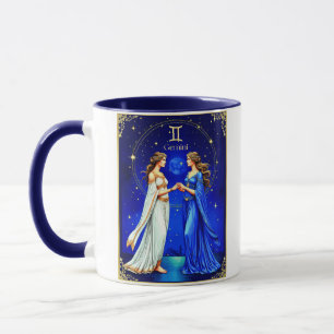 Caneca Gêmeos sob um Céu Estrelado