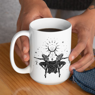Caneca Gemini Dançando Garotas 15oz Black Rim Mug