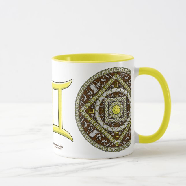 Caneca Gemini Mandala Mug (Direita)