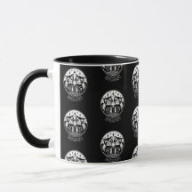 Gemini Zodiac Black Mug