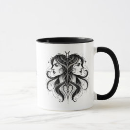 Caneca Gemini Zodiac Twin Symbol Astrology